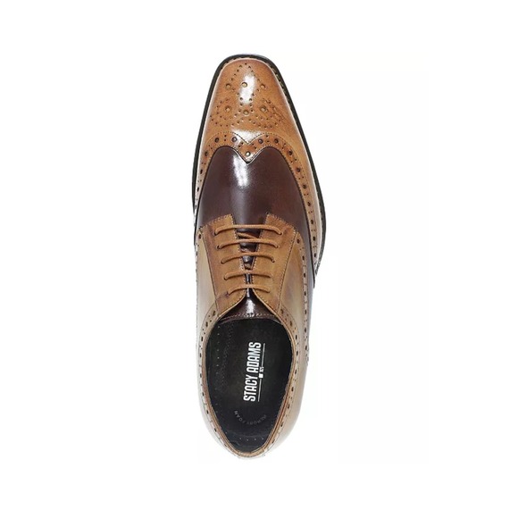 Stacy Adams Tinsley‎ Wingtip Oxford Mens Shoes Lace Up Tan Multi 25092-238 NEW main image 5